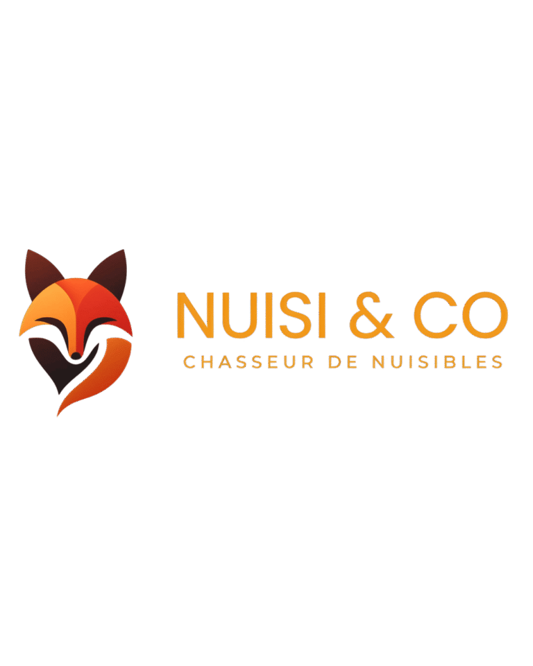 Logo de Nuisi&Co, expert chasseur de nuisibles, représenté par une tête de renard stylisée orange et marron.