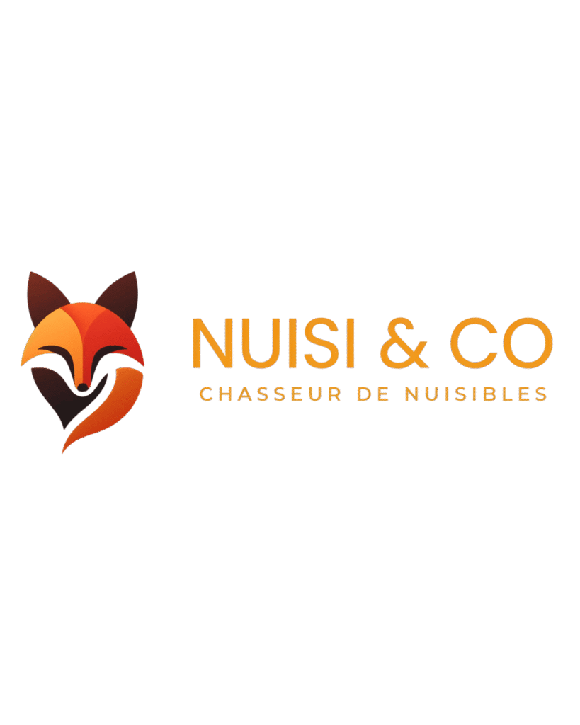 Logo de Nuisi&Co, expert chasseur de nuisibles, représenté par une tête de renard stylisée orange et marron.